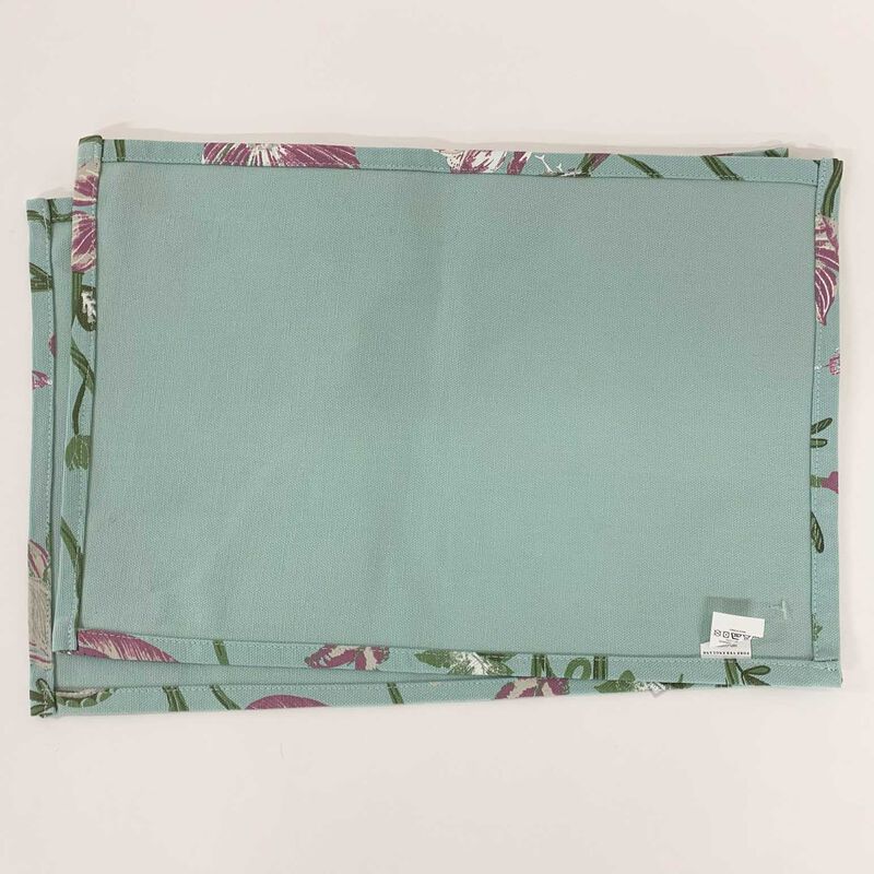 Forever England Lulworth Set Of 2 Cotton Placemats - Duck Egg image number 3